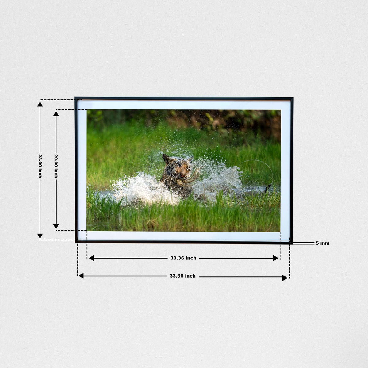 Splish-splash, pure bliss -  Photograph Print with Frame