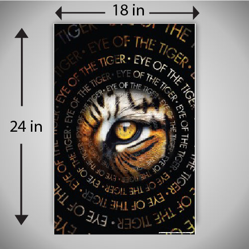 Eye of the Tiger - A wildlife inspired high quality printed wall decorative poster