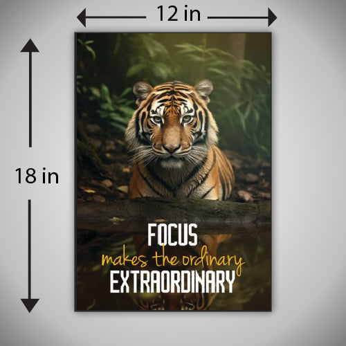 Focus Makes - A wildlife inspired high quality printed wall decorative poster
