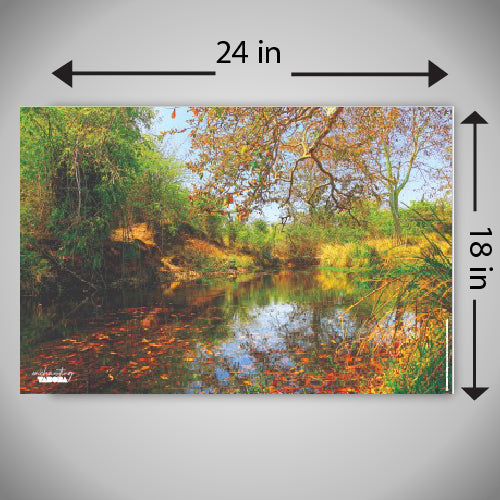 Enchanting Landscape River - A wildlife inspired high quality printed wall decorative poster