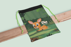 Dia the Deer - Beautiful Modern Premium small Multipurpose Drawstring Bag for Kids