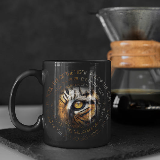 Eye of the Tiger - Stylish Black Inside Premium Ceramic Mug