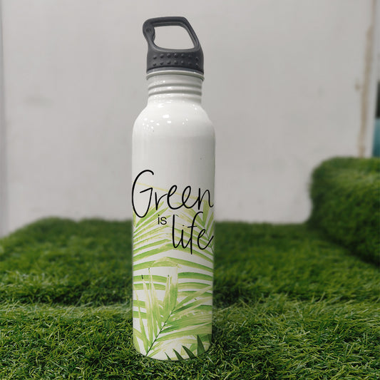 Foliage - Refined Refreshment with Premium Printed 750 ml Wide Mouth Water Bottle