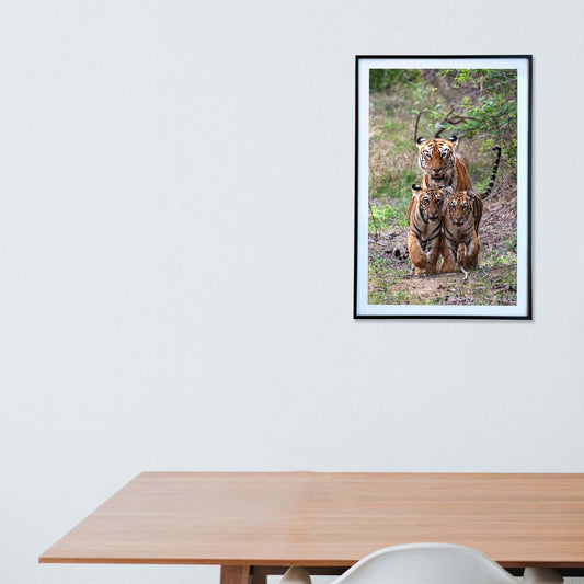 Kids are off to school -  Photograph Print with Frame