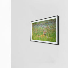 Taking it slow in the lush green daybed -  Photograph Print with Frame