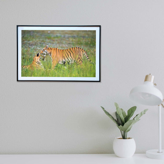 A tender moment of love and care -  Photograph Print with Frame