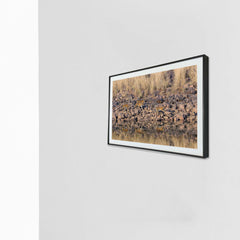 Rocky trail, mirrored journey -  Photograph Print with Frame