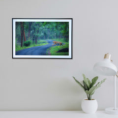 When the jungle's your domain, every road is yours -  Photograph Print with Frame