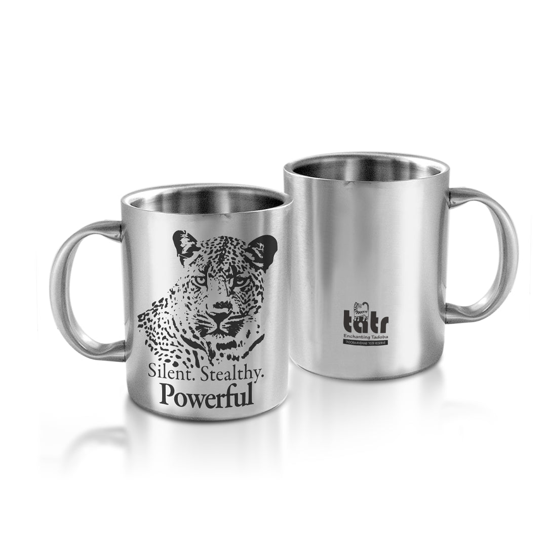 Silent Leopard - Prestigeous and premium Double walled Stainless Steel Coffee Mug