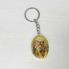 My Jungle, My Kingdom, My Rule - Royal Accessory Good Quality Stainless Steel Keychain (Oval)