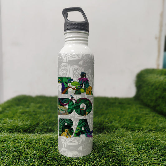 Tadoba Typeplay - Refined Refreshment with Premium Printed 750 ml Wide Mouth Water Bottle