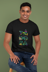 Tadoba Typeplay Classic Versatile Must have - Roundneck Cotton Printed T-Shirt for adults (Black)