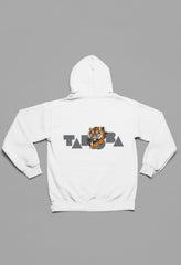Charging Tiger - Experience Nature's Beauty with Premium & Stylish Cotton Printed Pullover Hoodies for Kids (White)