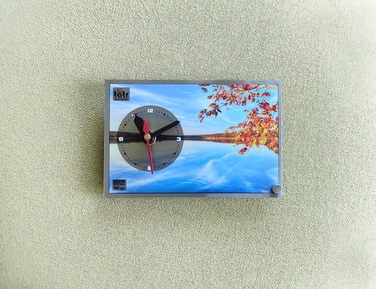 Landscape - Timeless Elegance Premium Stainless Steel Printed Plaque Clock