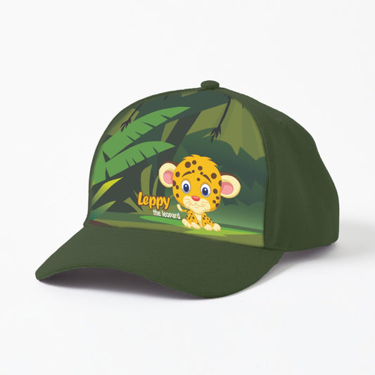 Leppy the Leopard - cool kiddo crown kids cap for little personalities