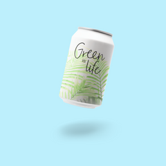 Green is Life - Sustainable and Stylish Reusable Stainless Steel Can