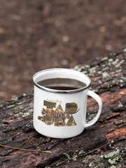 Tiger Photoseries - Stylish Travel Friendly White Metal Mug