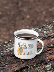 Tiger and Cubs Photoseries - Stylish Travel Friendly White Metal Mug