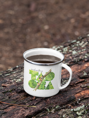 3 Birds Photoseries - Stylish Travel Friendly White Metal Mug