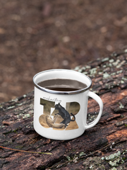 Leopard Photoseries - Stylish Travel Friendly White Metal Mug