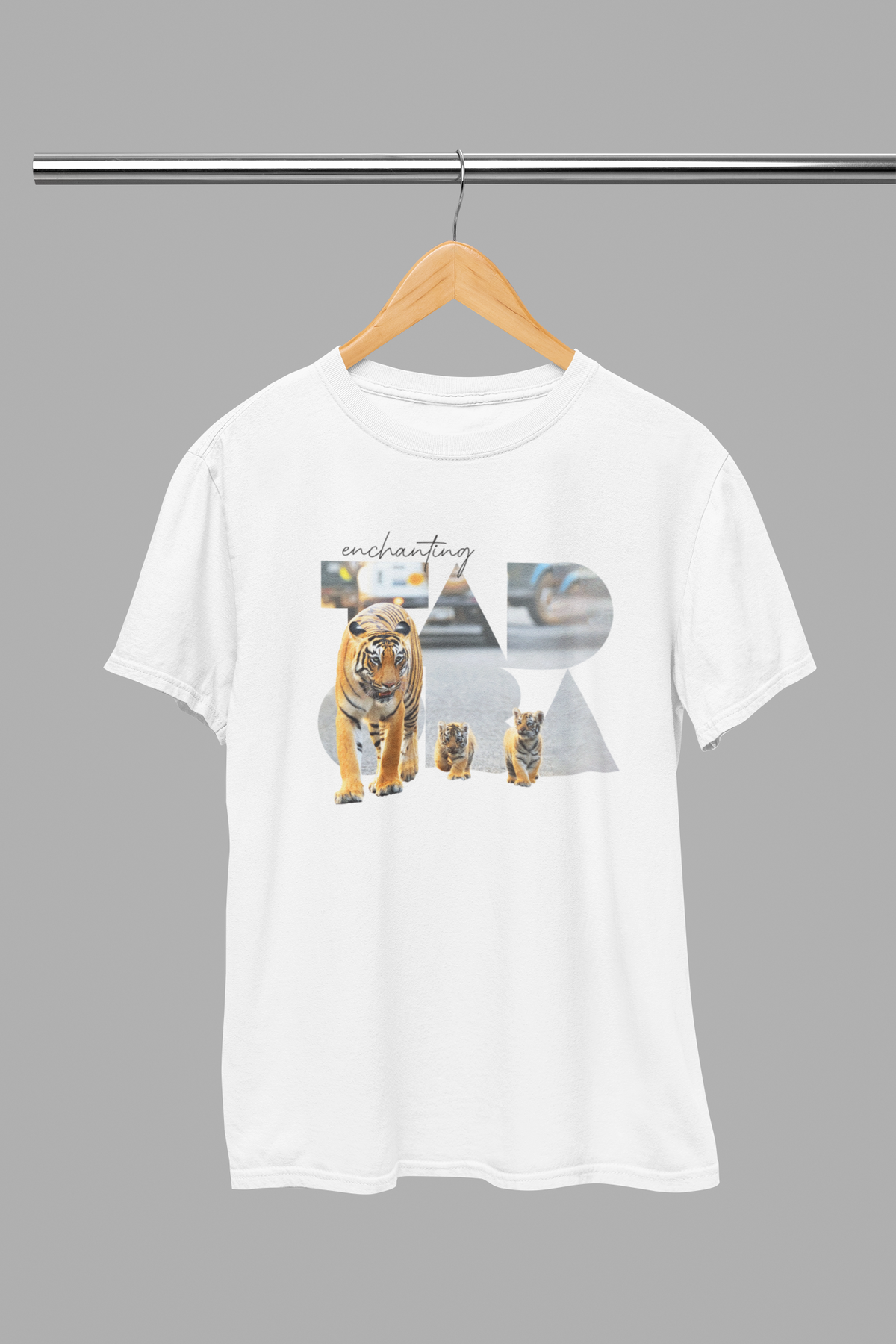 Enchanting Tadoba Tiger Cube - A Tadoba Special designed Premium Cotton Round Neck Tshirt