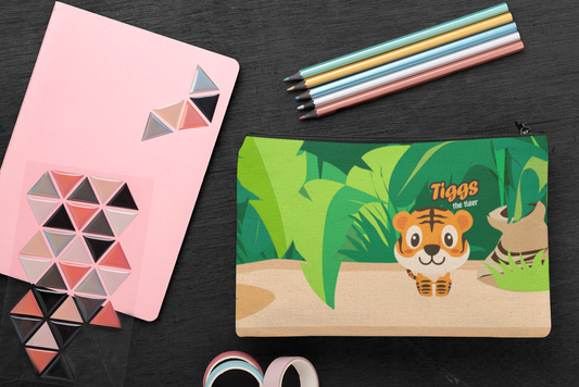 Tiggs the Tiger - Playful Stationary Children's Pen Pouch