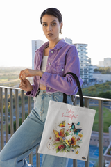 Beautiful Butterflies Stylish, Spacious and Versatile everyday Use Premium Quality FabricTote Bag