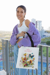 Beautiful Butterflies Stylish, Spacious and Versatile everyday Use Premium Quality FabricTote Bag