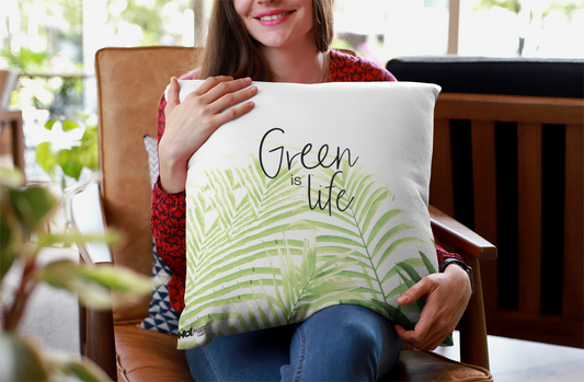 Foliage - Cushion Your Way to Comfort Premium Fabric Decorative Pillow Set (4 Pcs)