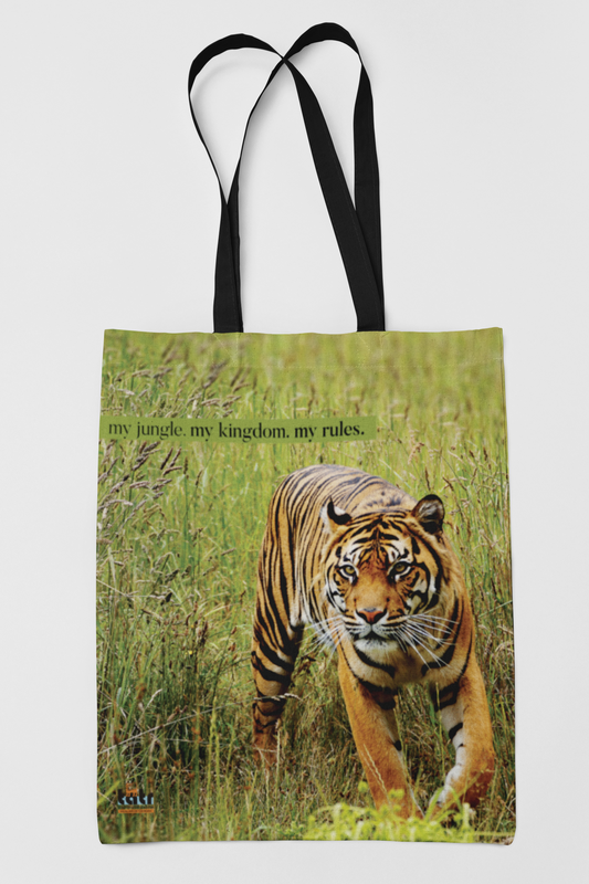 My Jungle My Kingdom My Rule Stylish, Spacious and Versatile everyday Use Premium Quality FabricTote Bag