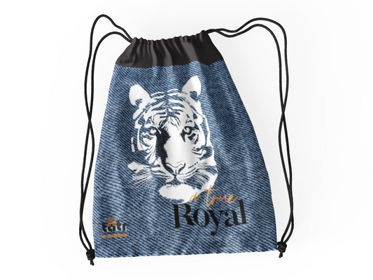 A True Royal - Beautiful Modern Design Premium Fabric Multipurpose Drawstring Bag