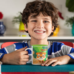 Tiggs the Tiger - Sip in style Animal Special Green Inside Adorable ceramic Mug for kids